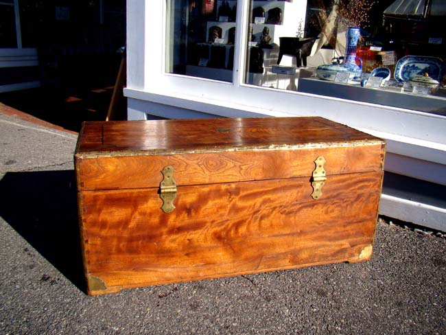 A China Trade period Camphorwood Seaman's Trunk circa 1825 — image 4